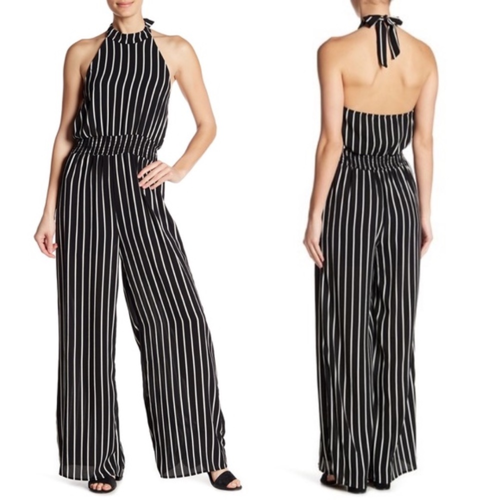 Nordstrom | Superfoxx | Striped Halter Jumpsuit
